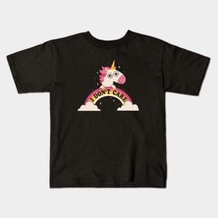 Unicorn Don't Care Kids T-Shirt
